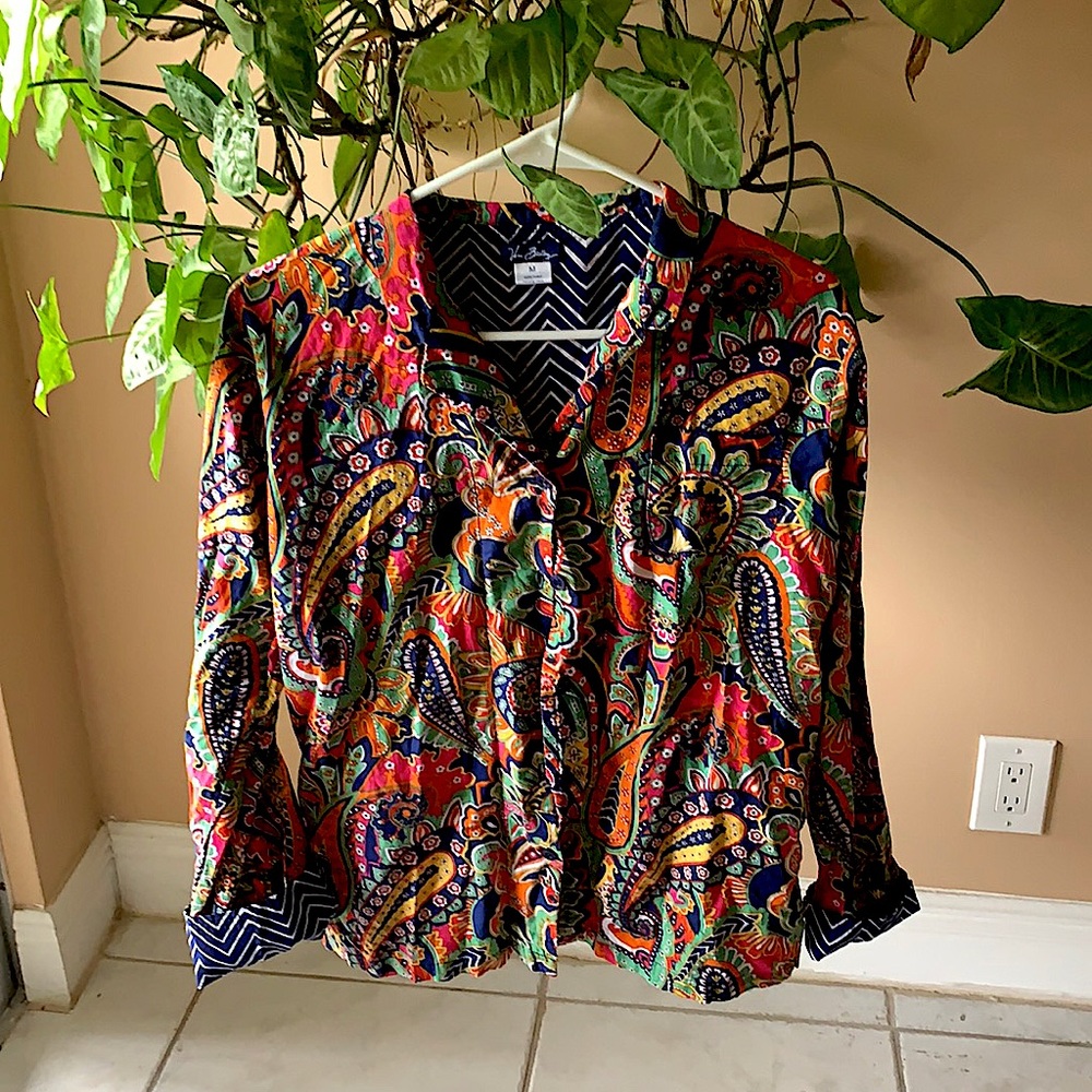Vera Bradley Paisley Pajama Top
